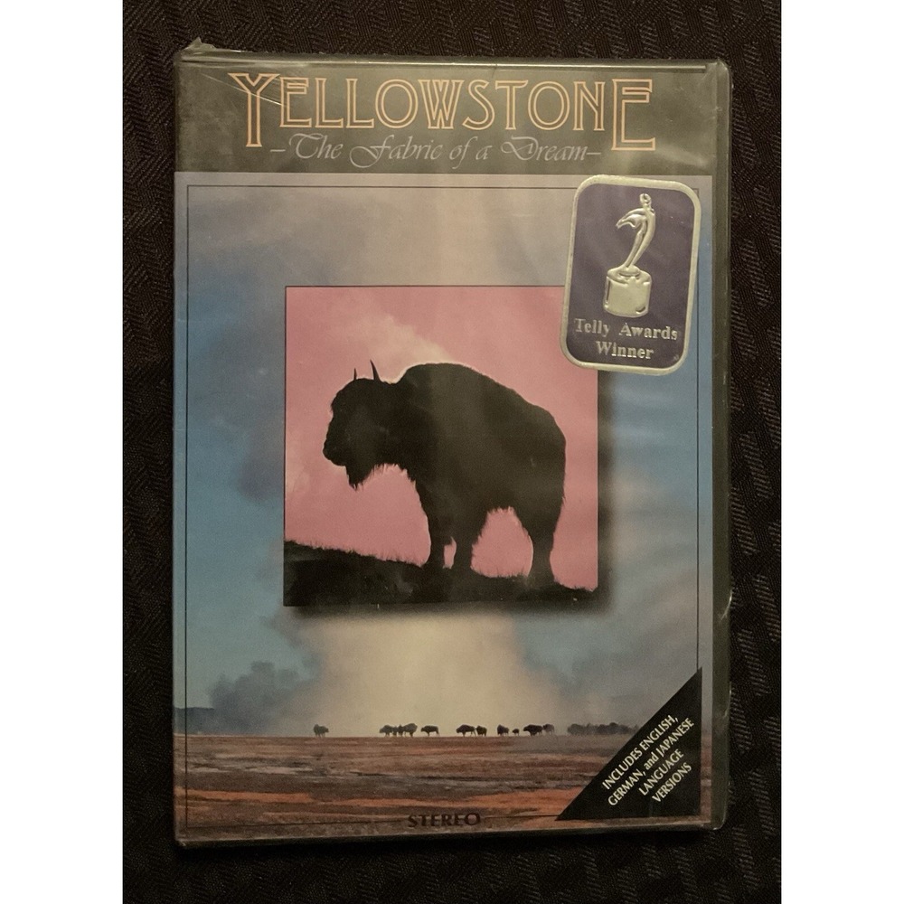 Lot of 2 Vintage 1999-1998 Yellowstone Documentary DVDs - New In Sealed Wrapper